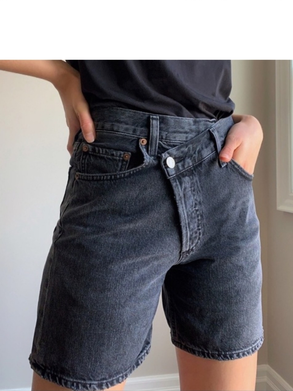 Agolde Criss Cross Upsized Shorts